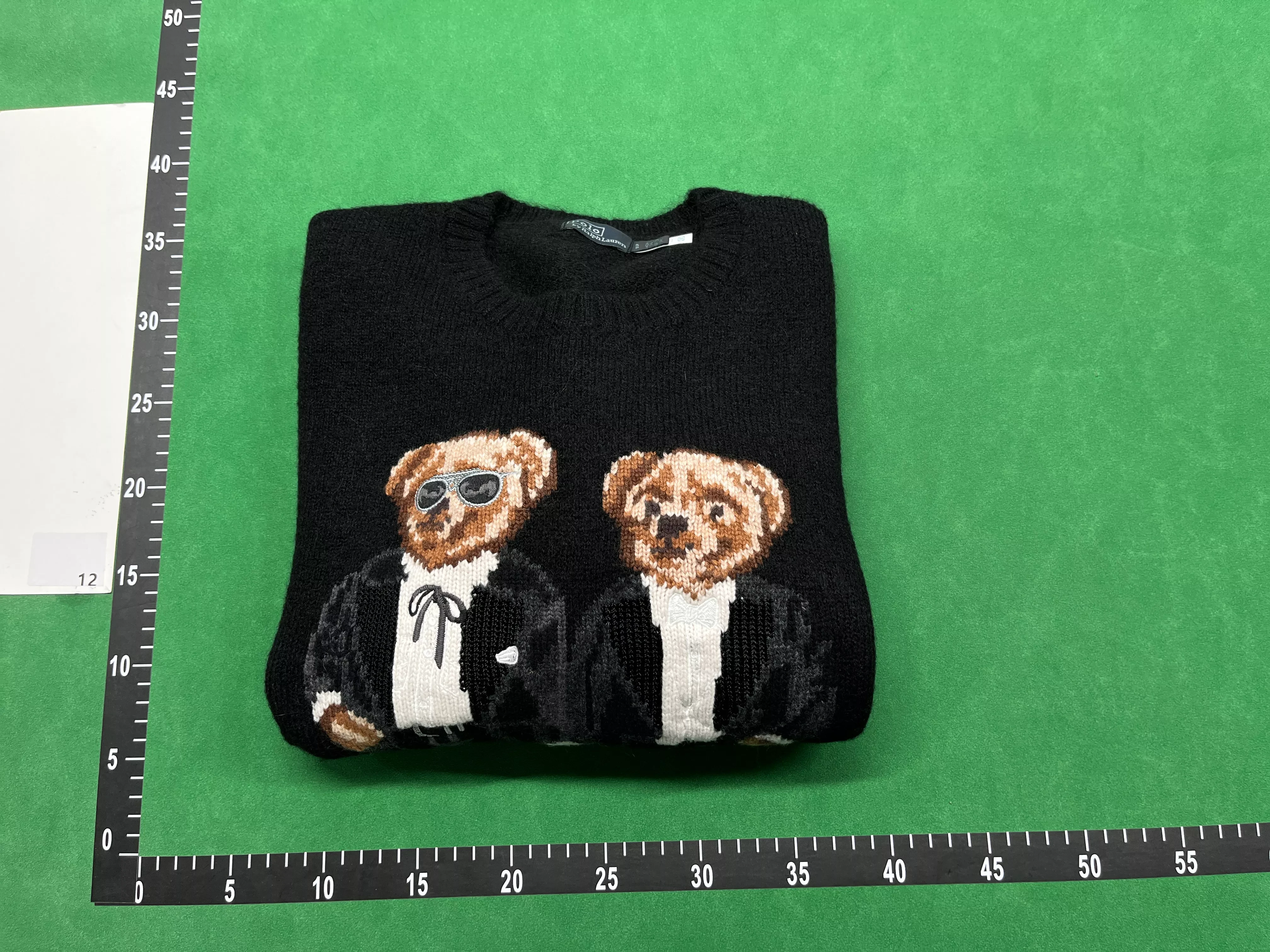 QC Photo - Polo Ralph Lauren Tuxedo Bear Wool Sweater
