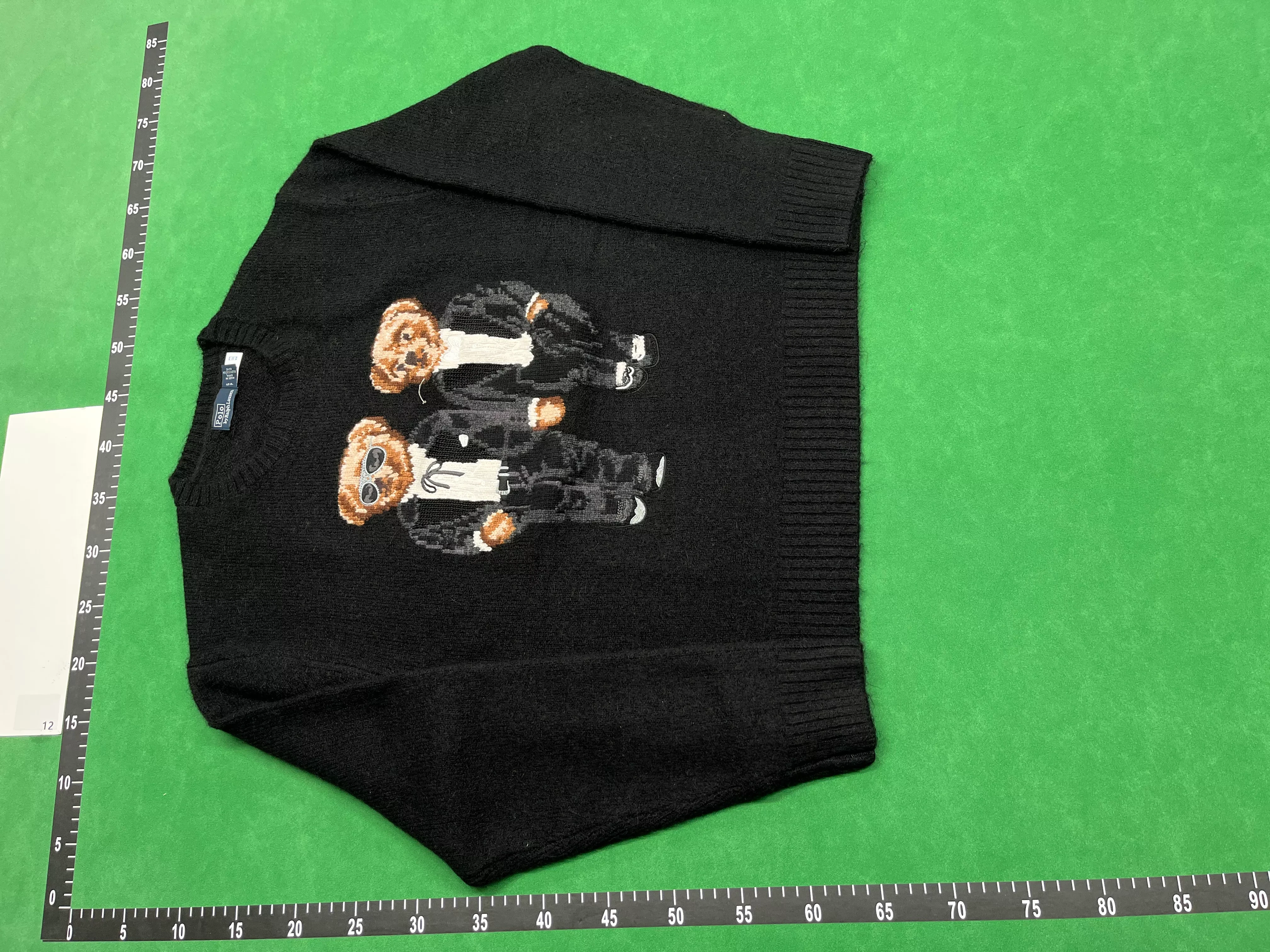 QC Photo - Polo Ralph Lauren Tuxedo Bear Wool Sweater